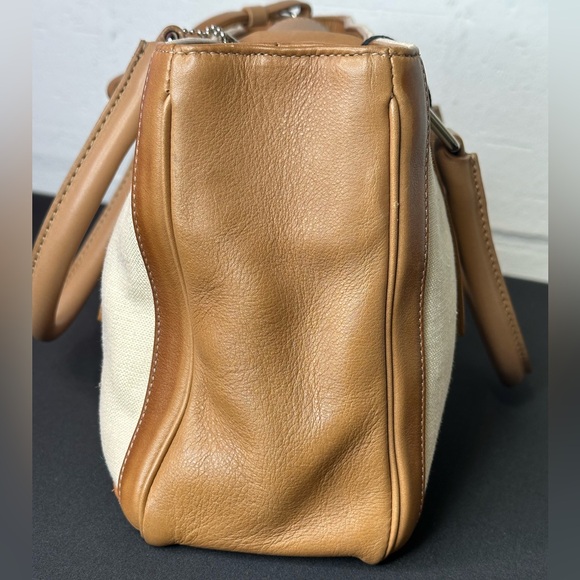 Coach Bonnie Linen Satchel Bag - Picture 6 of 10